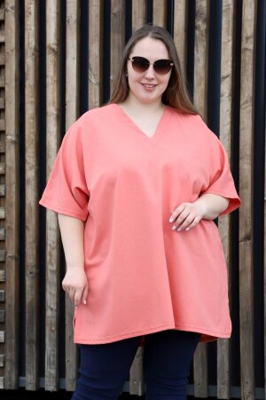 Туника Кимоно коралл ТУГ-01