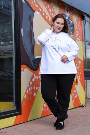 Свитшот Слайд белый КГЖ-07