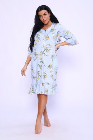 Халат Женский 71112 светло-голубой