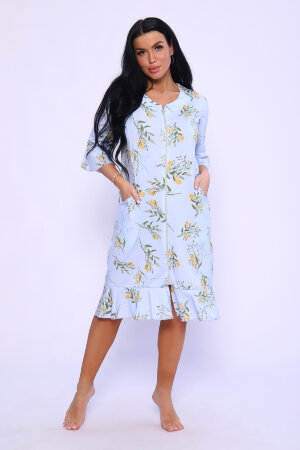 Халат Женский 71112 светло-голубой