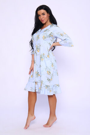 Халат Женский 71112 светло-голубой