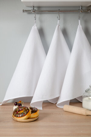 Полотенце кухонное Элегант в подарочной упаковке белый