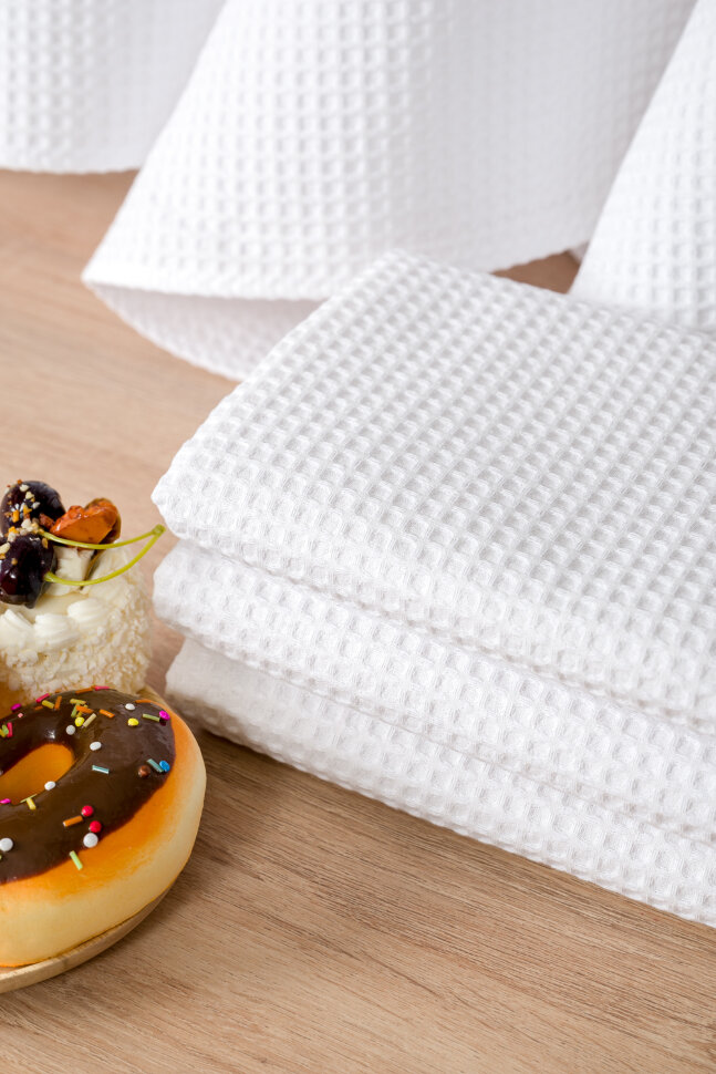 Полотенце кухонное Элегант в подарочной упаковке белый