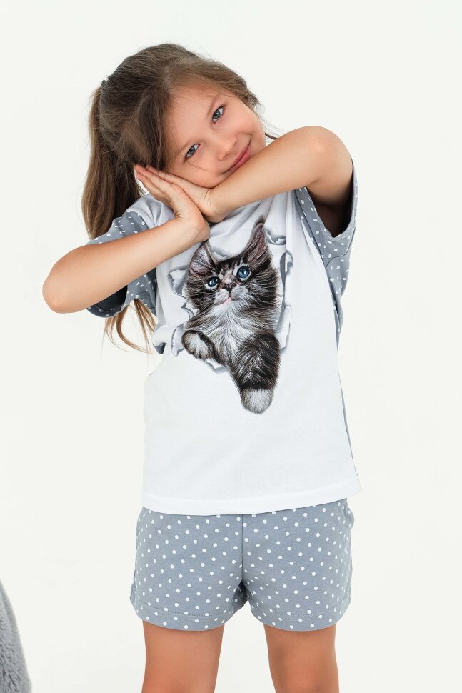 Костюм с шортами для девочки Домбей