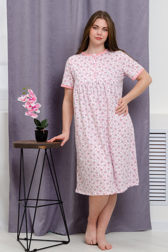Женская ночная сорочка 42289 цветы