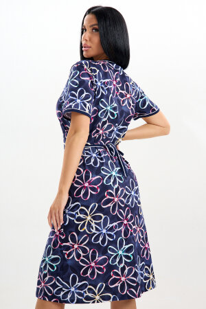 Халат Женский 46663 цветы