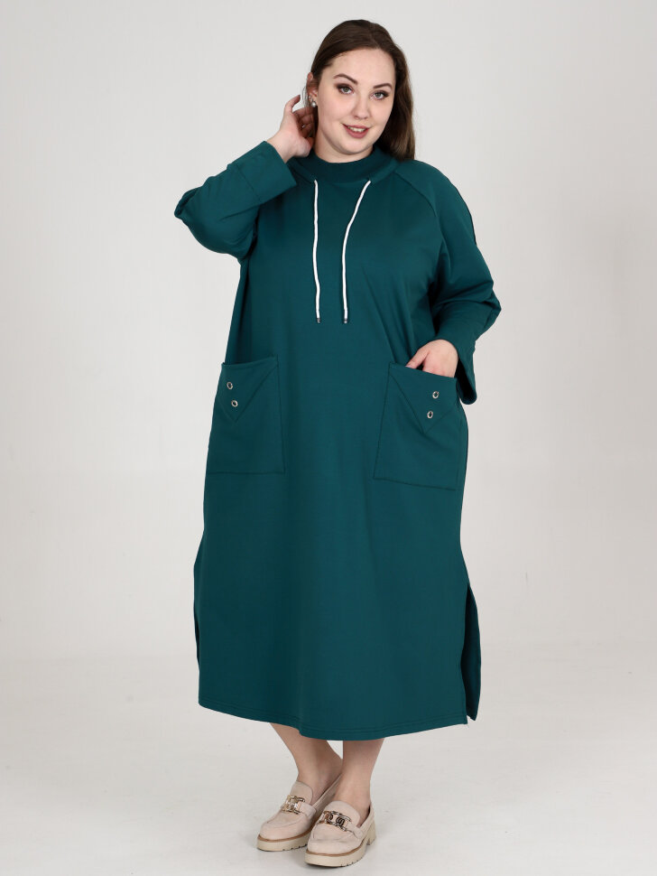 Платье София изумруд  ПГ-874-4
