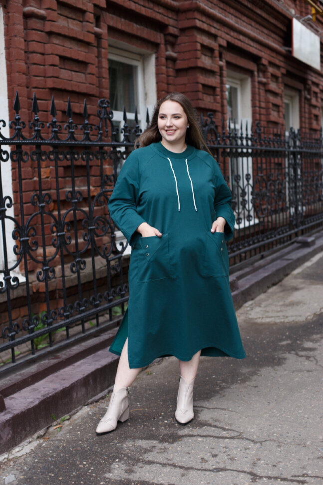 Платье София изумруд  ПГ-874-4