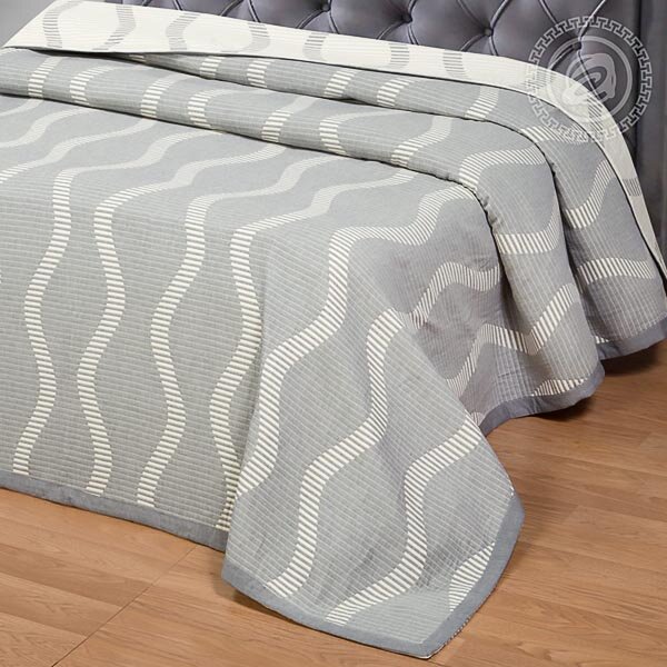 Покрывало Сальва серое, жаккард