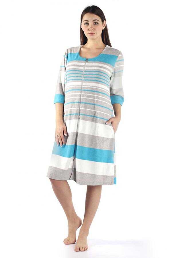 Халат Антонина голубая М-11