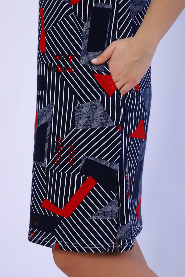 Платье женское 13121 красный