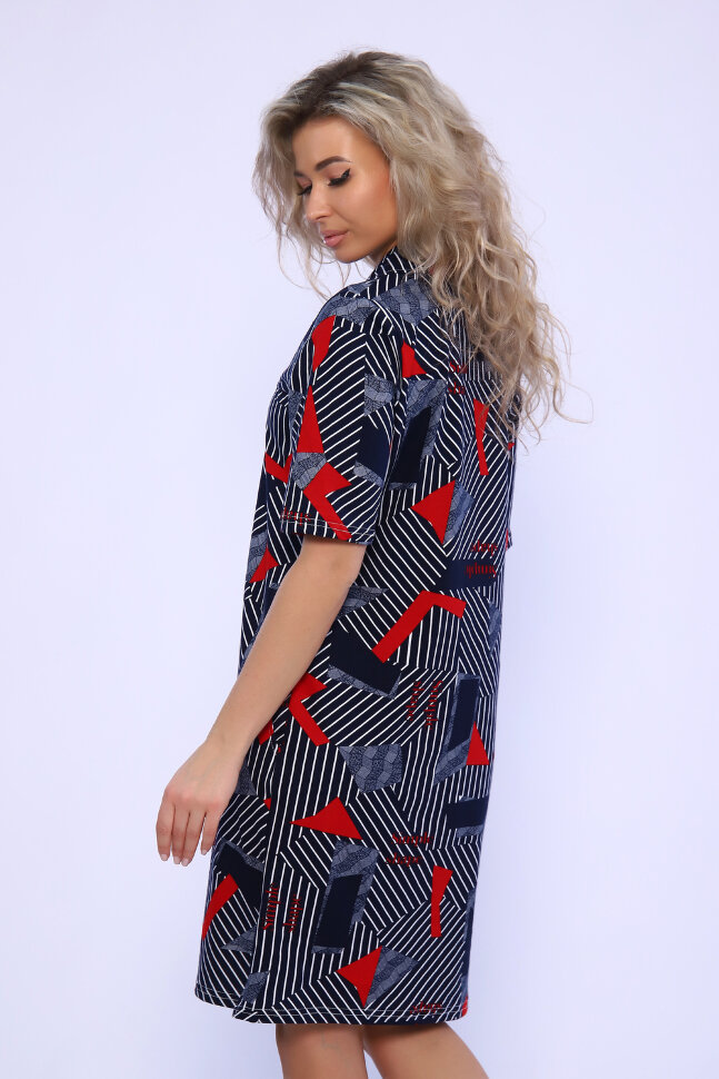 Платье женское 13121 красный