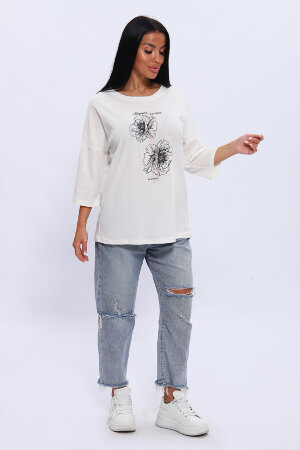 Женская туника 80038 молочный