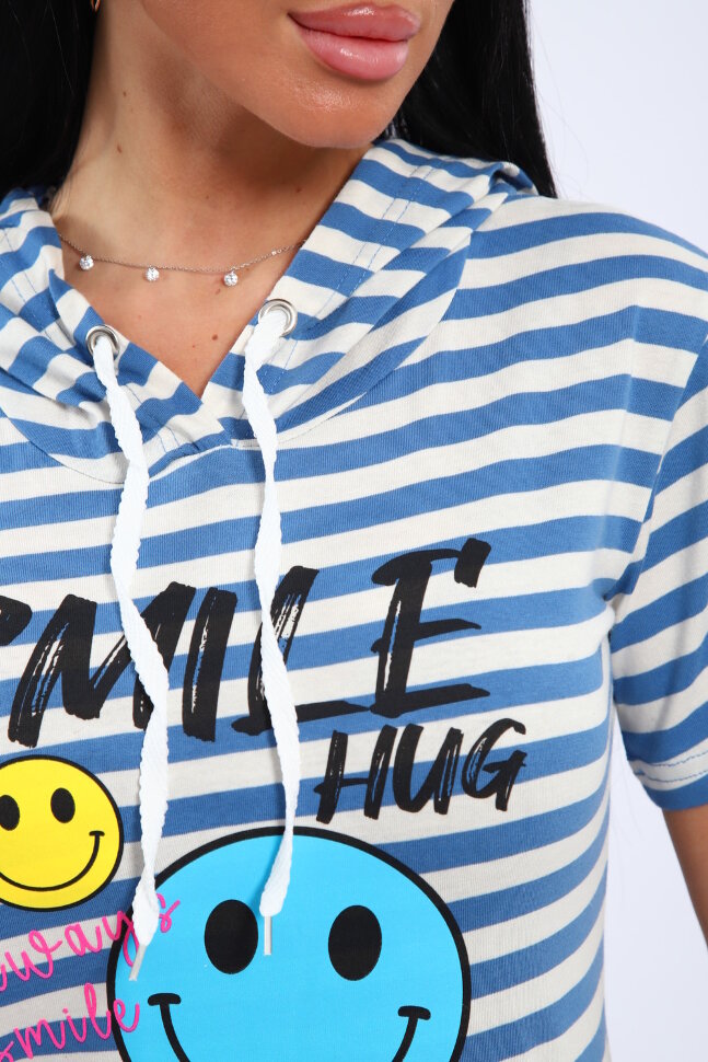 Платье женское ЕПЛ-1054 голубой