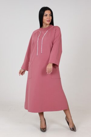 Платье София коралл футер ПГ-874-2