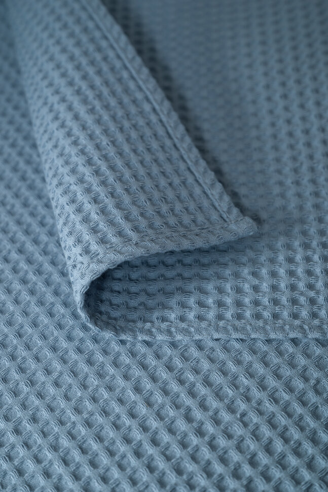 Полотенце кухонное Элегант в подарочной упаковке серо-голубой