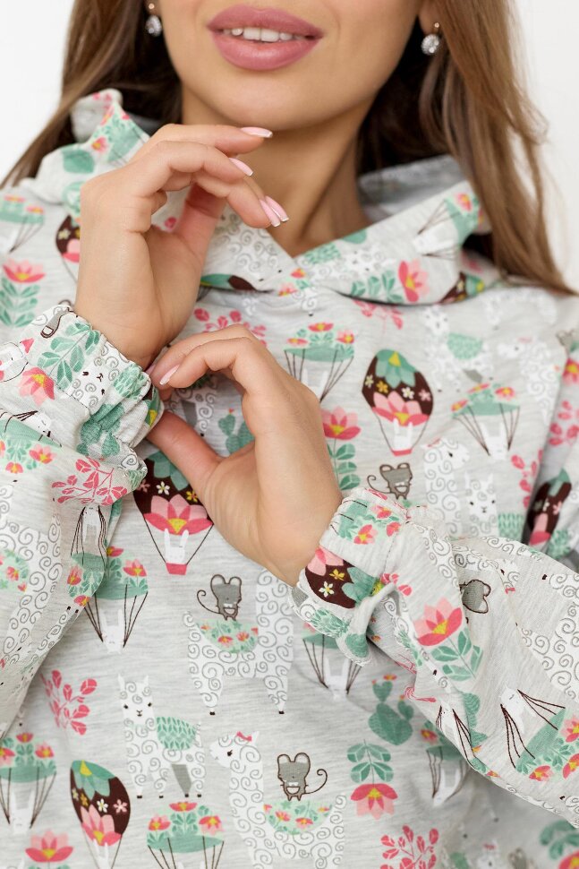 Толстовка женская Лама 9840