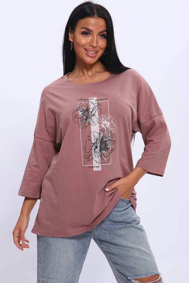 Женская туника 80038 лиловый