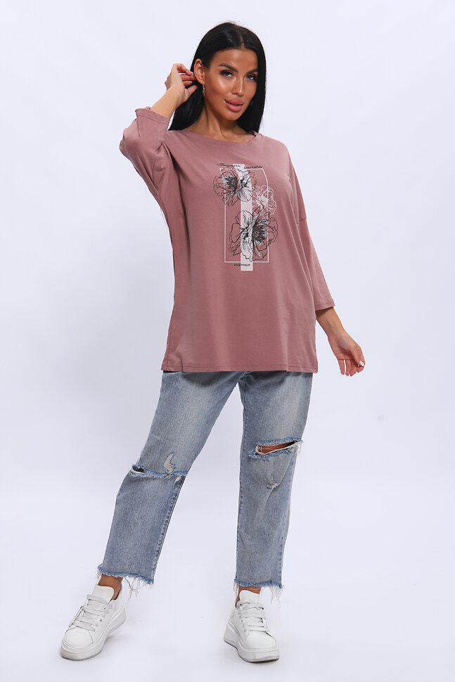 Женская туника 80038 лиловый