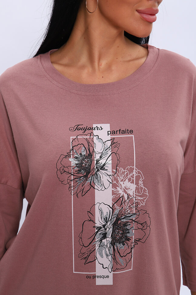 Женская туника 80038 лиловый