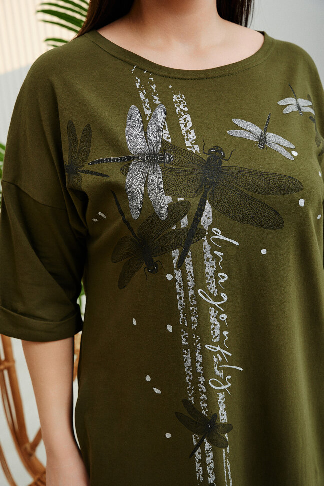 Платье женское 9186 хаки