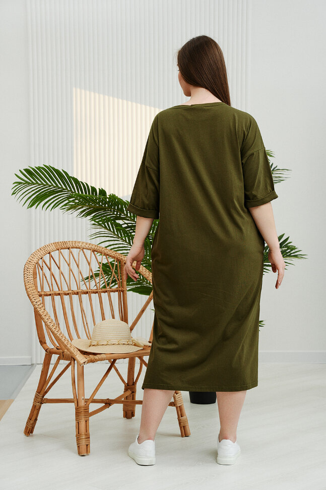 Платье женское 9186 хаки