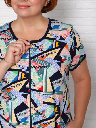 Мозаика оранжевый халат