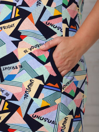 Мозаика оранжевый халат