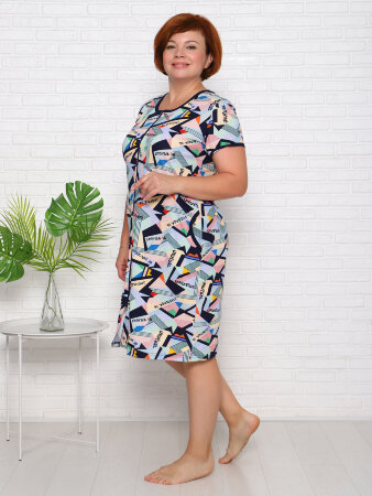 Мозаика оранжевый халат