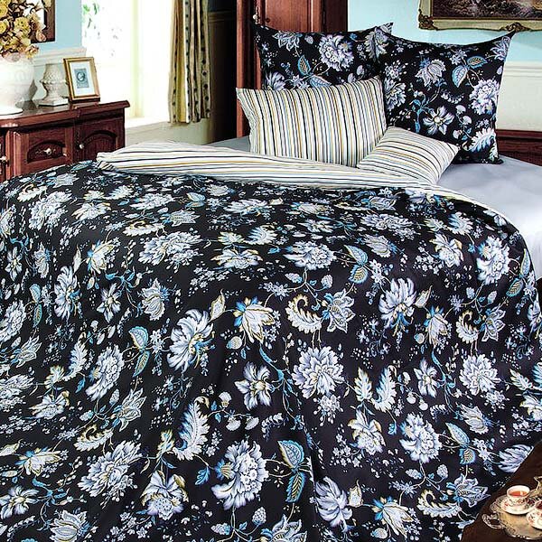 КПБ Жустин  черный 2 сп. с европр.