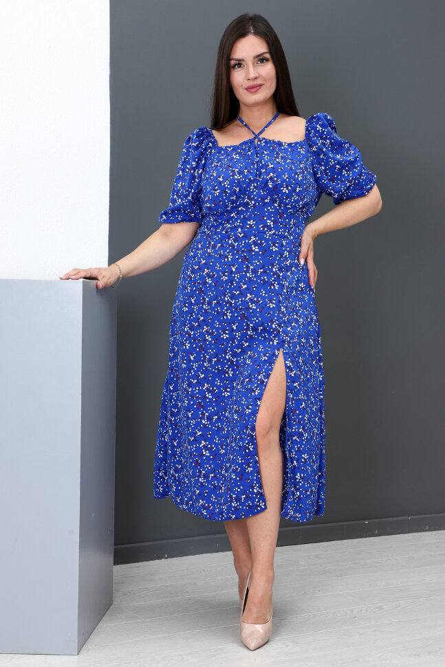 Платье женское 52272 васильковый