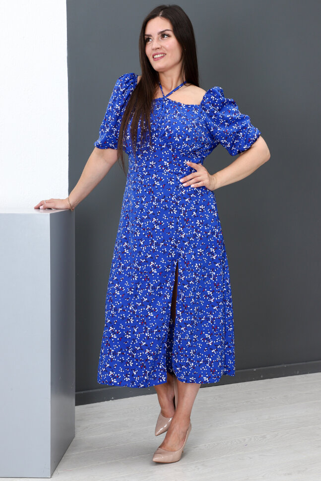 Платье женское 52272 васильковый