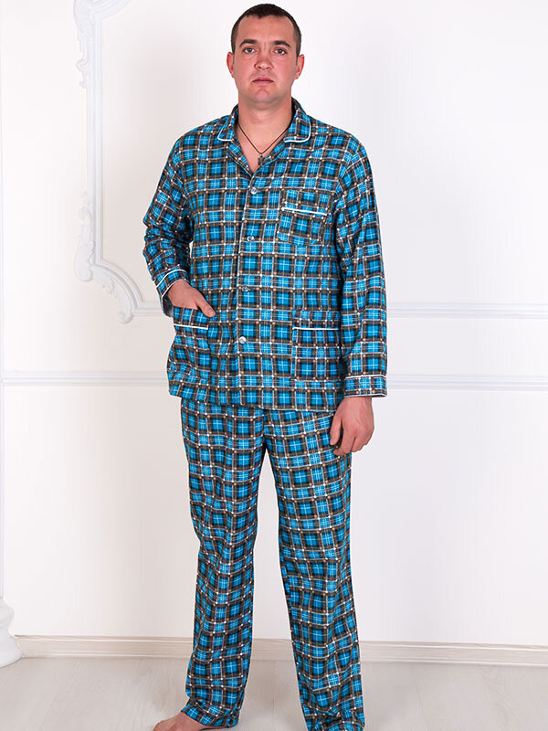 Пижама мужская Фланель 200