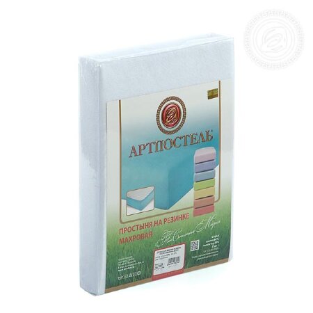 Простыня на резинке Подснежник, махра