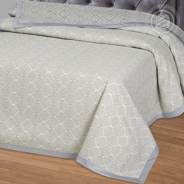 Покрывало Селена серая, жаккард