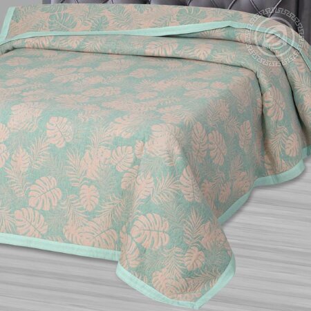 Покрывало Тропики зеленые, жаккард