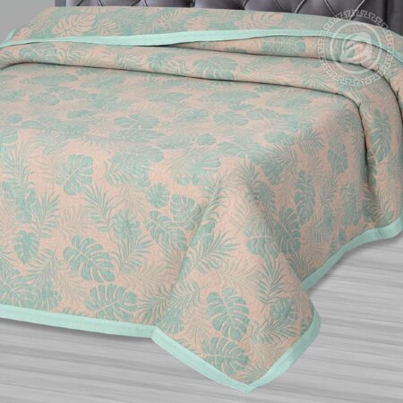 Покрывало Тропики зеленые, жаккард