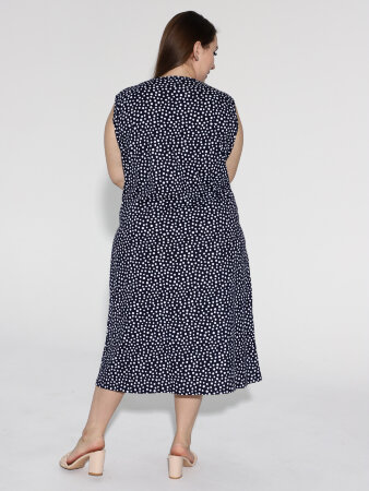 Халат Мята ХГ-037-11 чернильный горох