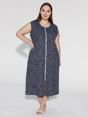 Халат Мята ХГ-037-11 чернильный горох