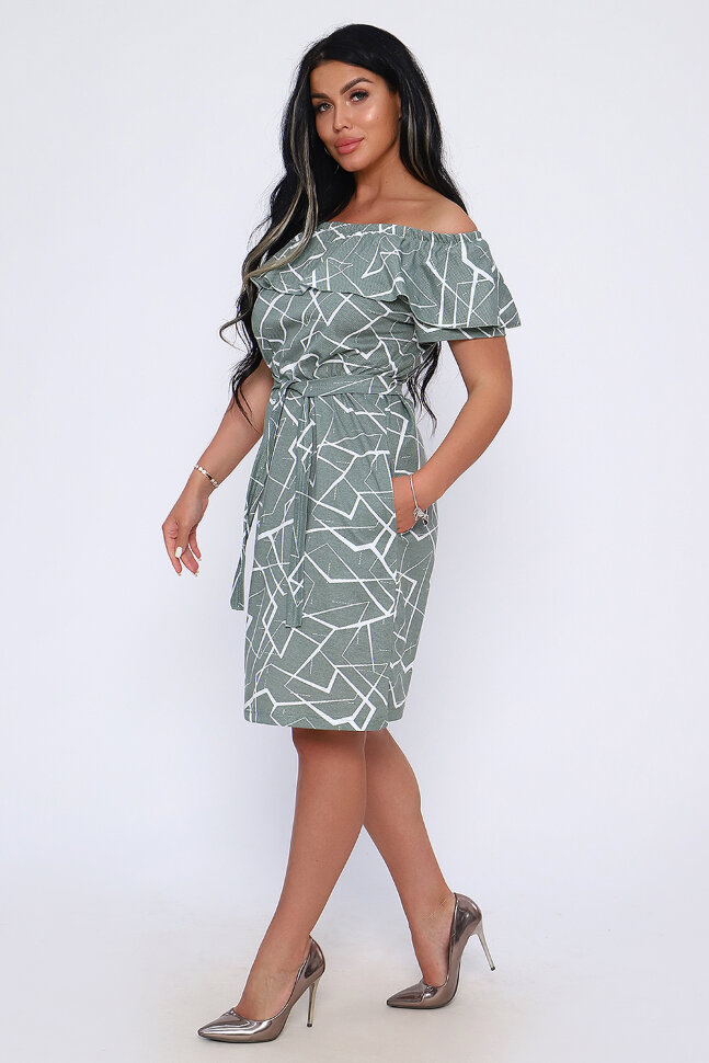 Платье женское 71075 светлый хаки