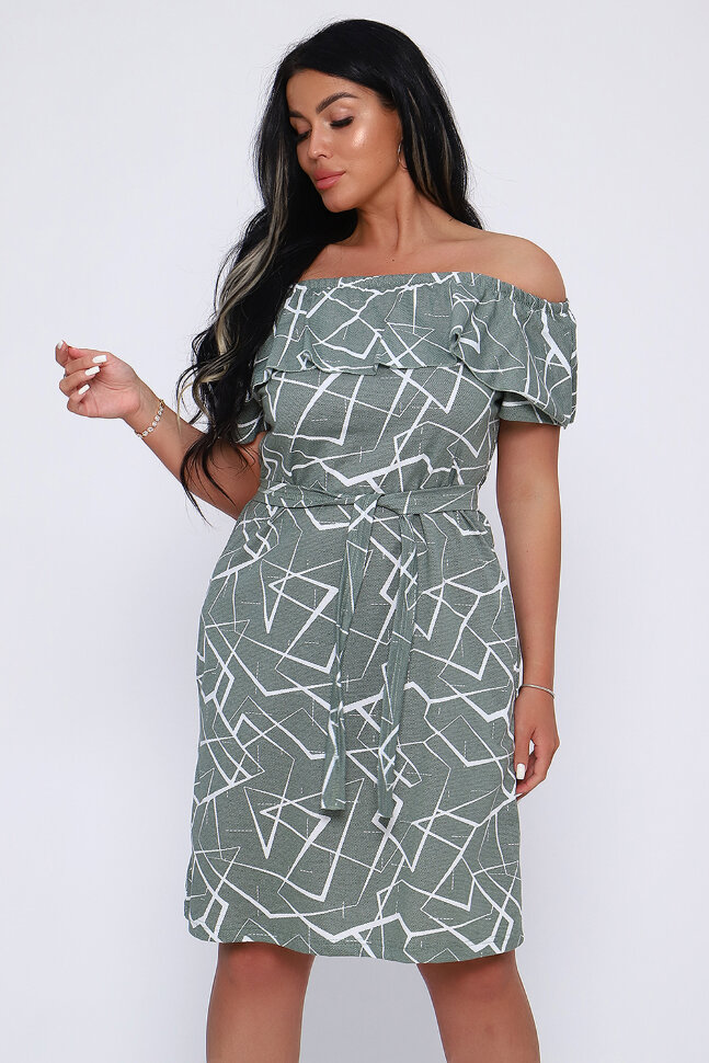 Платье женское 71075 светлый хаки