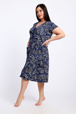 Халат Женский 29013 темно-синий