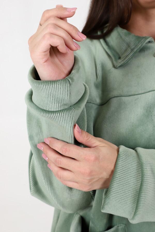 Куртка Алиса олива вельвет КУР-67