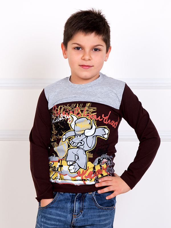 Футболка детская Кирилл (коричневый)