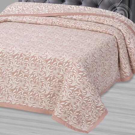 Покрывало Узор бежевый, жаккард