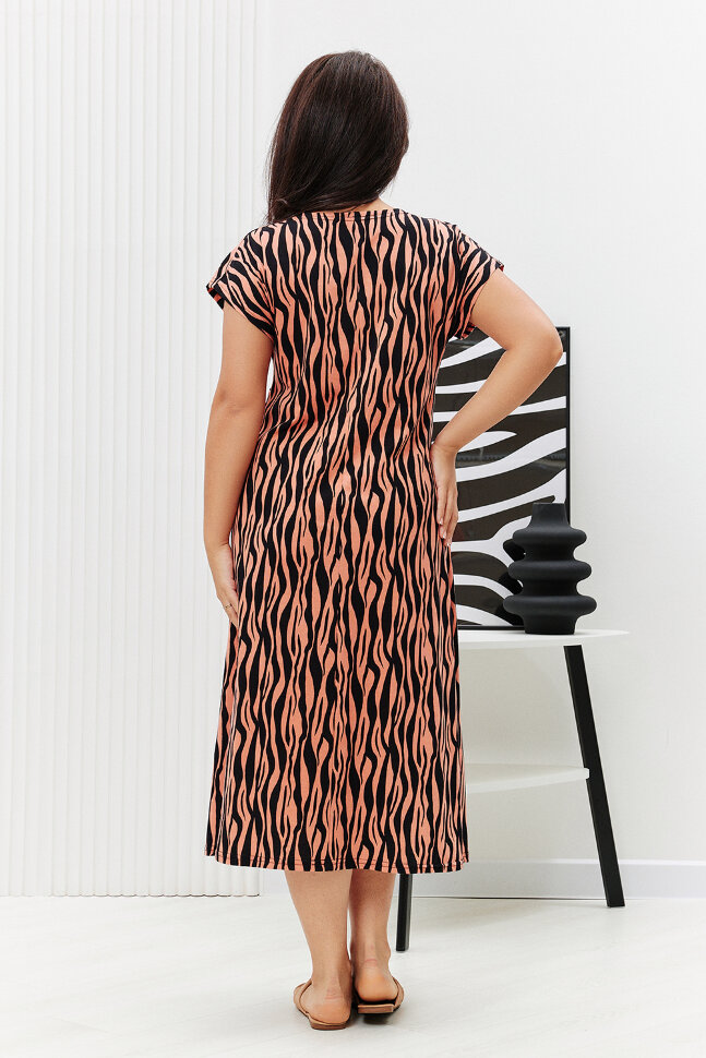 Платье женское 83705 коричневый