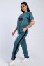 Женский костюм с брюками 65061 зеленый
