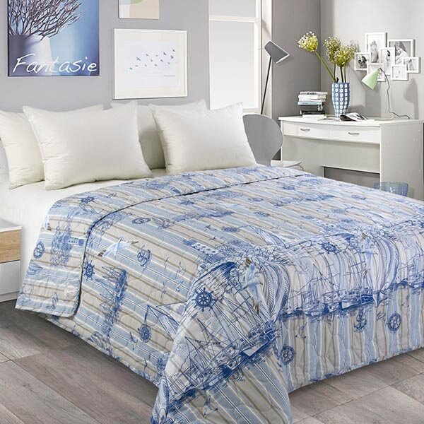 Покрывало стеганое Акватория 1, бязь