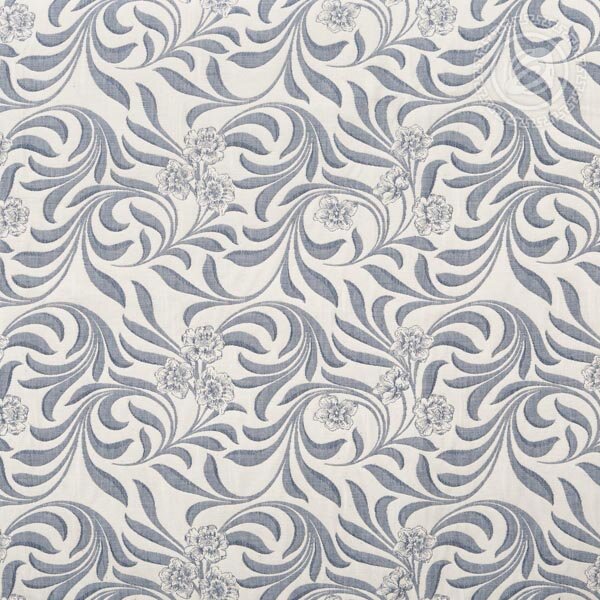 Покрывало Узор синий, жаккард