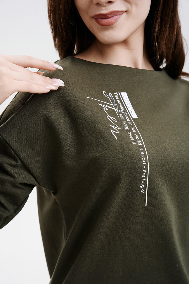 Платье женское 67064 хаки